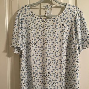 LOFT Patterned Short Sleeve Top